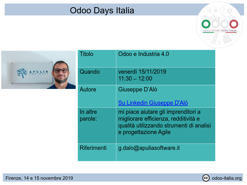 Odoo e Industria 4.0 - Giuseppe D'Alò