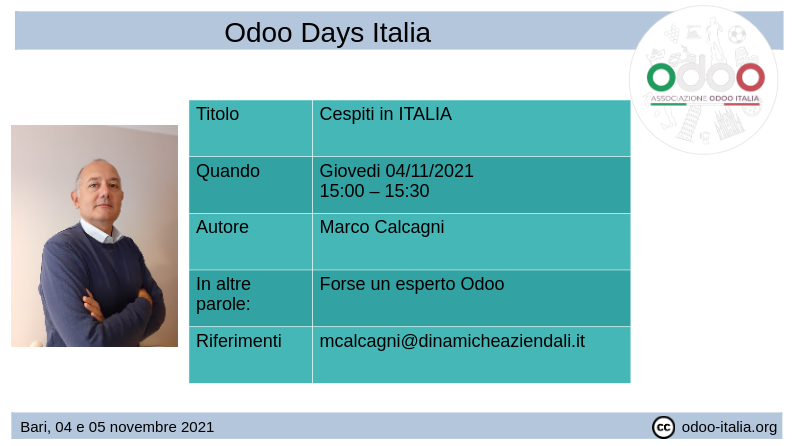 #odoodaysit - 6) Marco Calcagni Gestione cespiti