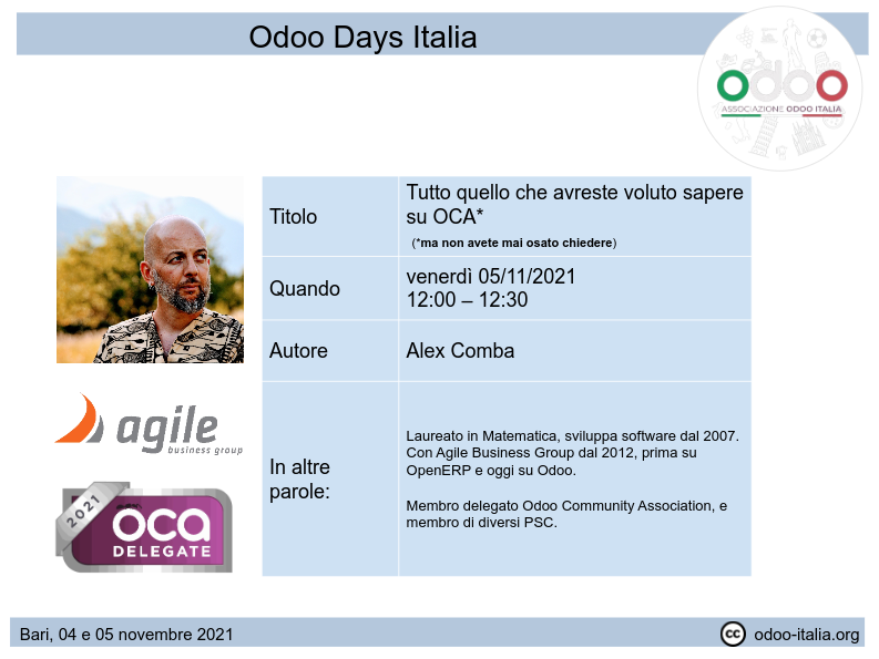 #odoodaysit - 14) Alex Comba - Tutto_quello_che_avreste_voluto_sapere_su_OCA_1.0