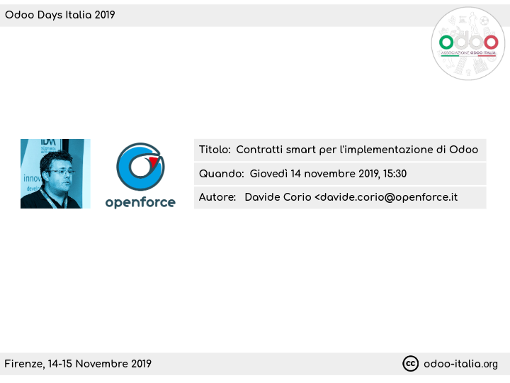Contratti smart per l'implementazione di Odoo - Davide Corio